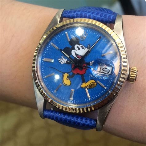 rolex mickey mouse watch real or fake|rolex datejust mickey mouse.